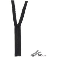 Fermeture injectée séparable 5 mm - 100 cm Noir - MT - Mondial Tissus