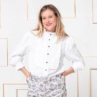 Patron Vogue femme 1769 chemise à plastron - Vogue - Mondial Tissus