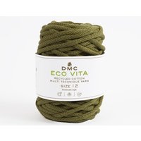 Pelote de fil Eco Vita 12 - coton recyclé vert kaki n°83 - DMC - Mondial Tissus