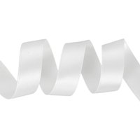 Ruban satin double face 15 mm blanc - MT - Mondial Tissus