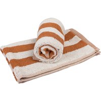 Lot de 2 serviettes invité studio camel 30x50 - MT - Mondial Tissus