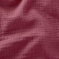 Tissu double gaze Gaby uni rose framboise - Mondial Tissus