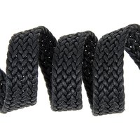 Sangle tressée noire 40 mm - MT - Mondial Tissus