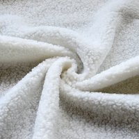 Tissu moumoutte doux léger blanc - Mondial Tissus