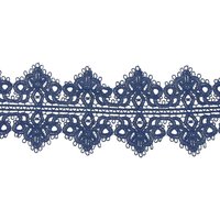 Ruban de dentelle guipure bleu - 10 cm - Mondial Tissus