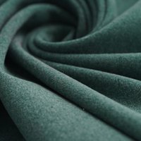 Tissu Jersey polyester gratté vert foncé - MT - Mondial Tissus