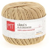Fil à crocheter n°5 beige - MT - Mondial Tissus