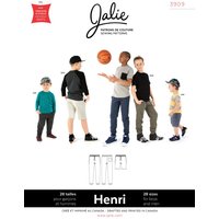 Patron Jalie 3909 pantalon short jogging homme kids - Jalie - Mondial Tissus