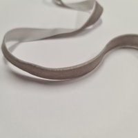 Ruban velours 16 mm gris moyen - Frou Frou - Mondial Tissus