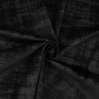 Tissu velours Dickens noir - MT - Mondial Tissus