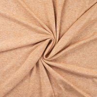 Maille jersey viscose chinée beige - Mondial Tissus