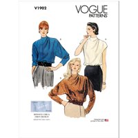 Patron Vogue 1902F5 - chemisier très ample de 44 au 52 - Vogue - Mondial Tissus