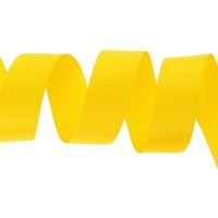 Ruban satin double face 25 mm jaune - MT - Mondial Tissus