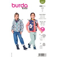 Patron Burda 9267 - veste et gilet avec fermeture à glissière - Burda - Mondial Tissus