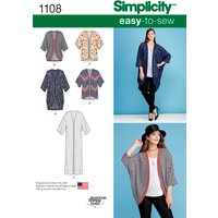 Patron Simplicity S1108.A - Gilet Xxp - Xxg (32 - 54) - Simplicity - Mondial Tissus