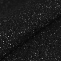 Tissu molleton sweat coton uni argent noir - Mondial Tissus