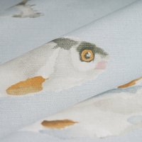 Tissu bachette Watercolor fish multico - MT - Mondial Tissus