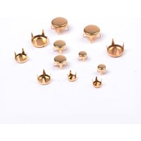 Lot de 12 griffes rond plat or 4 a 8 mm - MT - Mondial Tissus