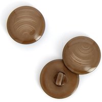 Boutons ronds à queue marron clair 25 mm - MT - Mondial Tissus
