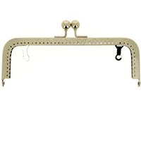 Fermoir argenté rectangulaire 18 cm - MT - Mondial Tissus