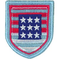 Écusson étoile blanches - Mondial Tissus