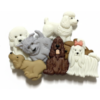 Sachet boutons fantaisie thème chien à gogo - Récréatys - Mondial Tissus