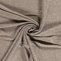 Maille jersey lurex argenté toucher mousse beige - Mondial Tissus