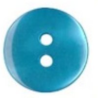 Boutons ronds plats bleu 15 mm lot de 5 - Mondial Tissus