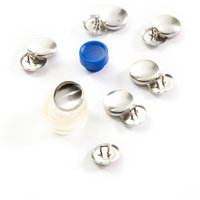 Boutons à recouvrir métal argent - Bohin - Mondial Tissus