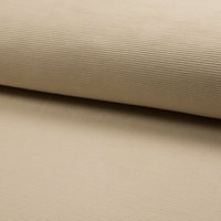 Maille Jersey côtelé ottoman lourd uni sable - Mondial Tissus