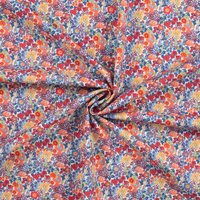 Tissu voile coton imprimé fleur en folie multico - Mondial Tissus