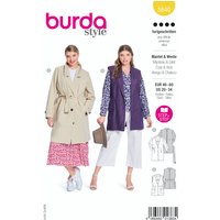 Patron Burda N° 5840 manteau et gilet T 46 à 60 - Burda - Mondial Tissus