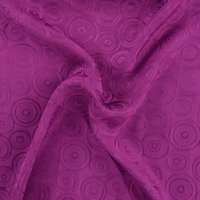 Tissu jacquard léger imprimé cercle relief rose - Mondial Tissus