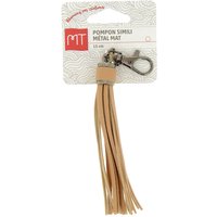 Pompon simili camel/nickel mat x1 - MT - Mondial Tissus