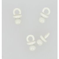 Boutons forme tétine blanc 21mm - MT - Mondial Tissus