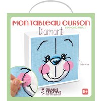 Tableau diamond mosaic modèle ourson - Graine Créative - Mondial Tissus