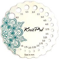 Outil de mesure aiguille à tricoter métal argenté - Knit Pro - Knit Pro - Mondial Tissus