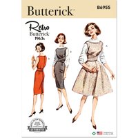 Patron Butterick B6955Y5 Salopette vintage Femme 46-54 - Butterick - Mondial Tissus