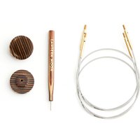 Câble Lantern moon pivotant interchangeable jeu de 2 avec embouts et outil de serrage 33cm et 35cm - Knit Pro - Knit Pro - Mondial Tissus