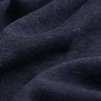 Tissu jersey coton et polyester gratté bleu marine - Mondial Tissus