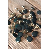 Lot de 5 boutons chic vert sapin 15 mm - Eglantine et Zoé - Mondial Tissus
