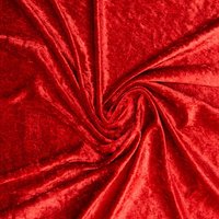 Panne de velours rouge - Mondial Tissus