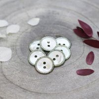 Lot de 5 boutons Glitz 10mm sage - Atelier Brunette - Atelier Brunette - Mondial Tissus