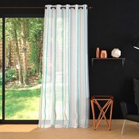 Tissu voile étamine à rayures grande largeur - Mondial Tissus