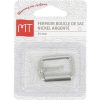 Fermoir boucle de sac argenté 25 mm - MT - Mondial Tissus