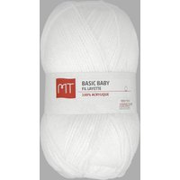 Pelote de fil à tricoter MT Basic baby blanche - MT - Mondial Tissus