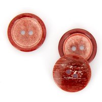 Boutons double cercle rouge bordeaux 20 mm - MT - Mondial Tissus