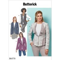 Patron Butterick B6570E5 Veste femme du 42 au 50 - Butterick - Mondial Tissus