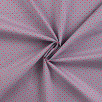 Tissu popeline de coton imprimé fleurs rétro rose - Mondial Tissus