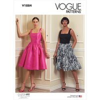 Patron Vogue 1884A5 - robe femme du 34 au 42 - Vogue - Mondial Tissus